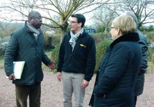 M. HAZOUMÉ, Sous-Préfet de Saumur, en visite chez Octopus Habitat au Coudray Macouard